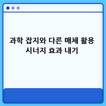 과학 잡지와 다른 매체 활용 시너지 효과 내기