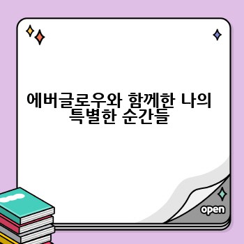 에버글로우와 함께한 나의 특별한 순간들