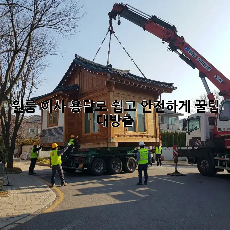 원룸 이사, 용달로 쉽고 안전하게! 꿀팁 대방출!