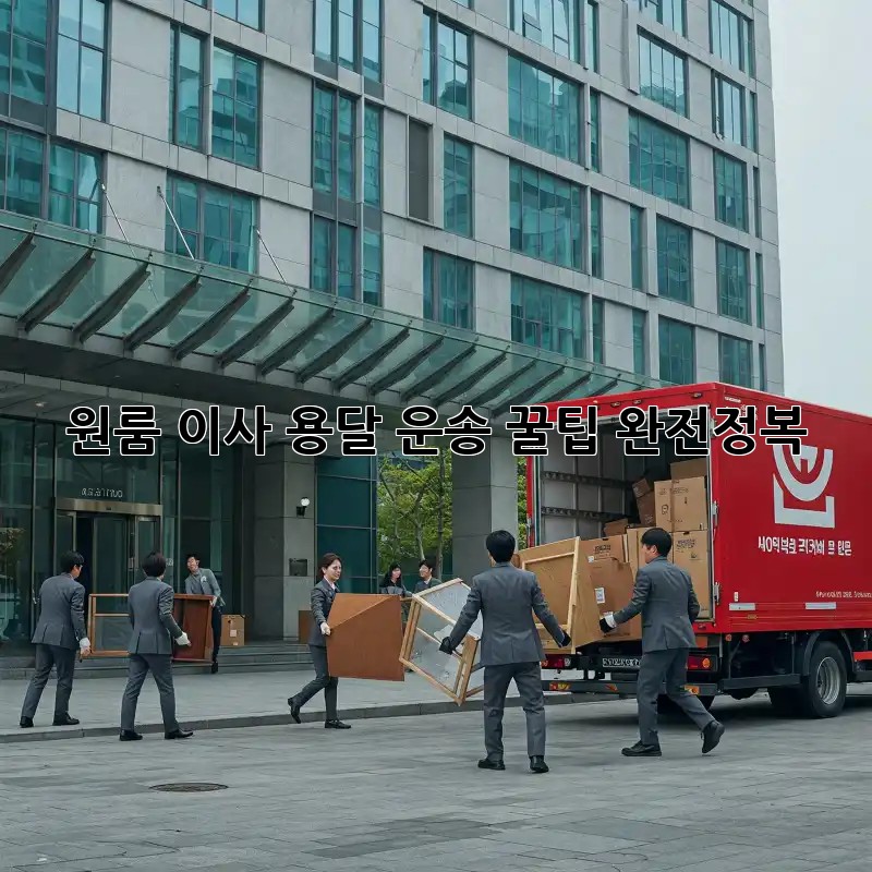 원룸 이사, 용달 운송 꿀팁 완전정복!
