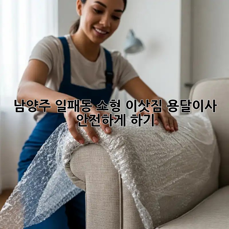 남양주 일패동 소형 이삿짐 용달이사 안전하게 하기