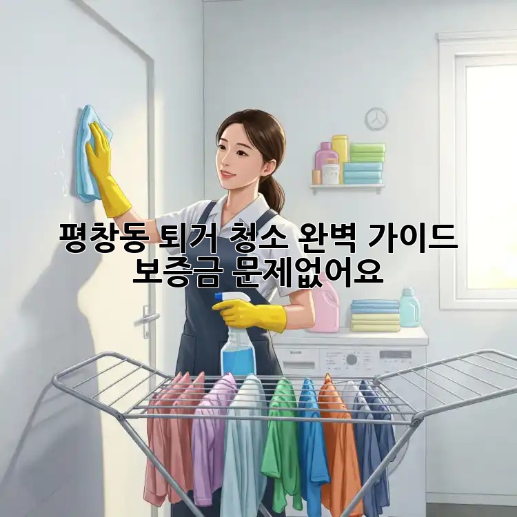 평창동 퇴거 청소🧹 완벽 가이드: 보증금, 문제없어요!