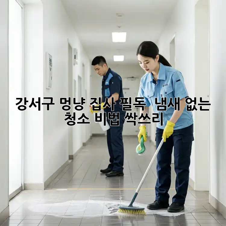 강서구 멍냥 집사 필독! ✨ 냄새 없는 청소 비법 싹쓰리!