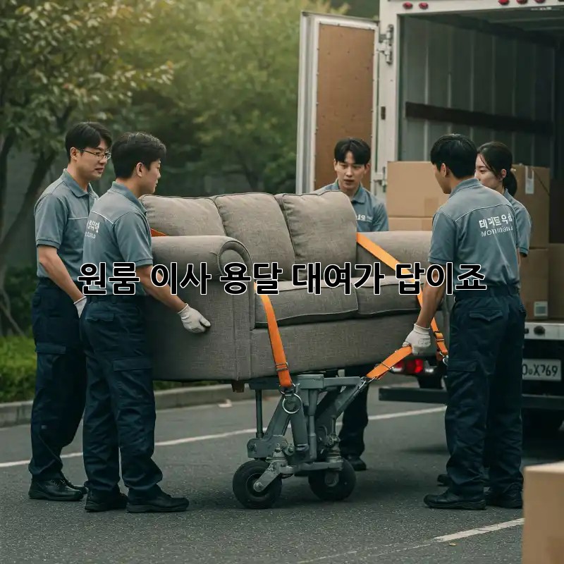 원룸 이사? 용달 대여가 답이죠!