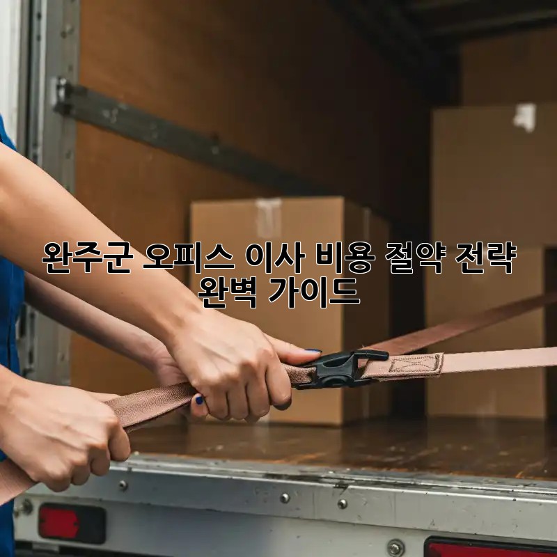 완주군 오피스 이사, 비용 절약 전략 완벽 가이드!